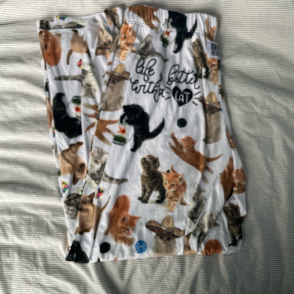 Brief Insanity Cat pajama pants